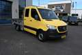 Mercedes-Benz Sprinter 316 CDI Dubbele cabine open laadbak 3500kg trekhaa Geel - thumbnail 6