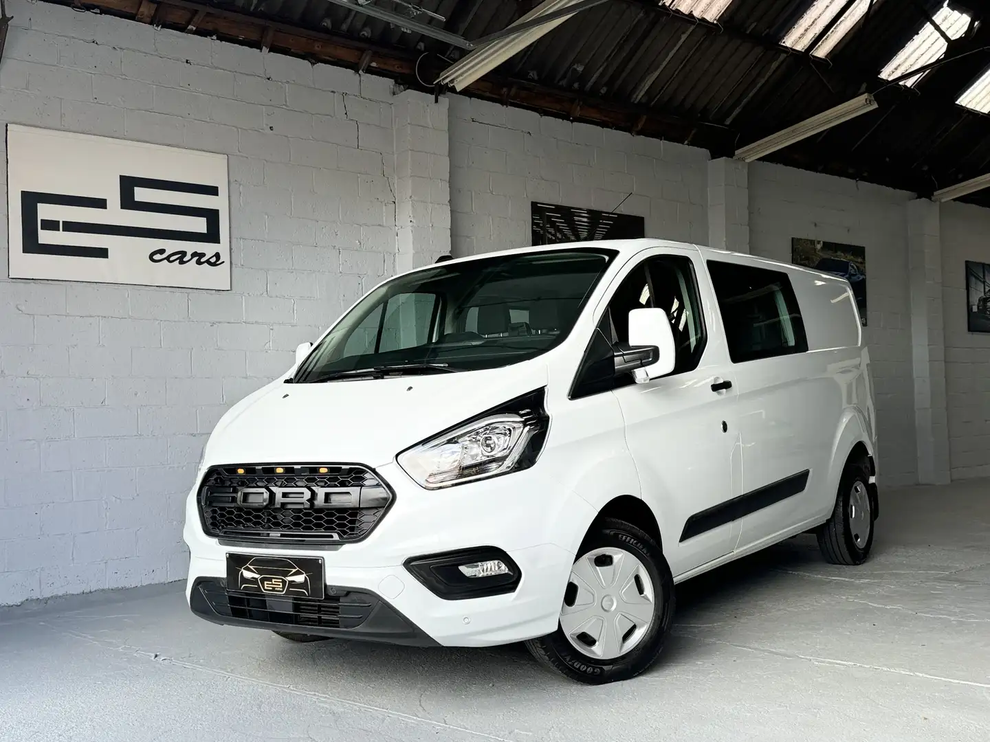 Ford Transit Custom DOUBLE CABINE. 6 PLACES. AIRCO, CRUISE CONTR. Wit - 1