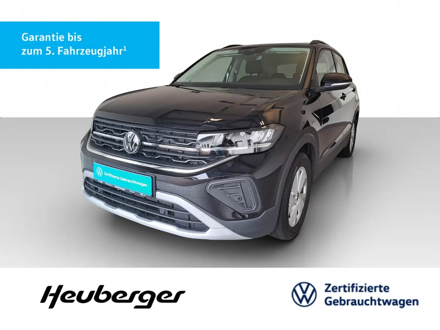 Volkswagen T-Cross 1.0 TSI DSG Life, AHK, Navi, SHZ, LED Schwarz - 1