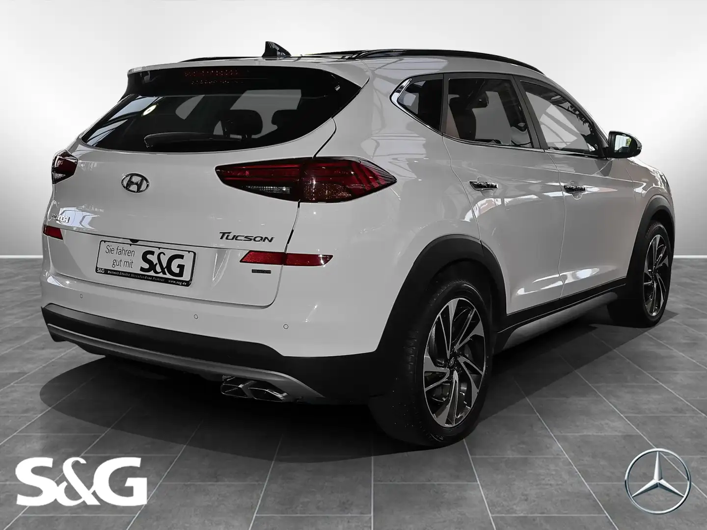 Hyundai TUCSON Premium 4WD PANORAMA+LED+TOTWINKEL+KAMERA White - 2