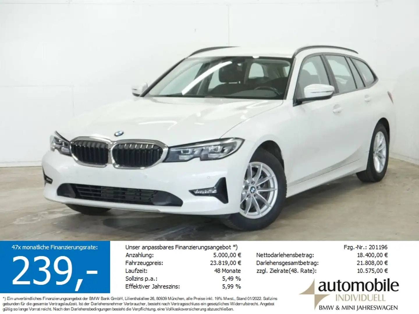 BMW 320 d AT LiveCockpit LED DAB Alarm Shz.DAB 4xPDC Blanco - 1