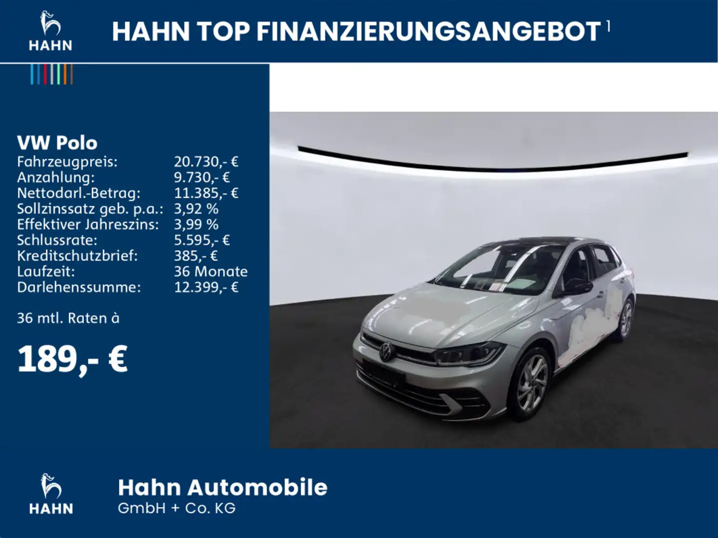 Volkswagen Polo 1.0TSI DSG Style Matrix Navi CAM ACC Sitzh Argento - 2