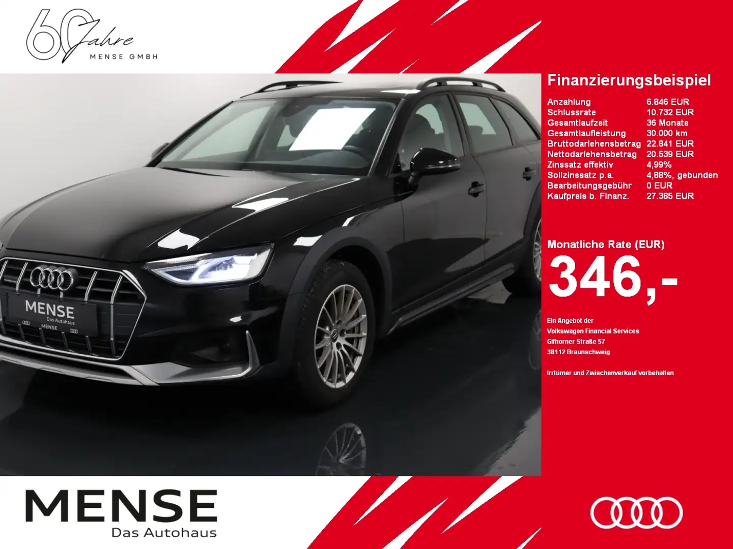 Audi A4 allroad 45 TFSI quattro S tronic |Pano|FLA|LM Schwarz - 1