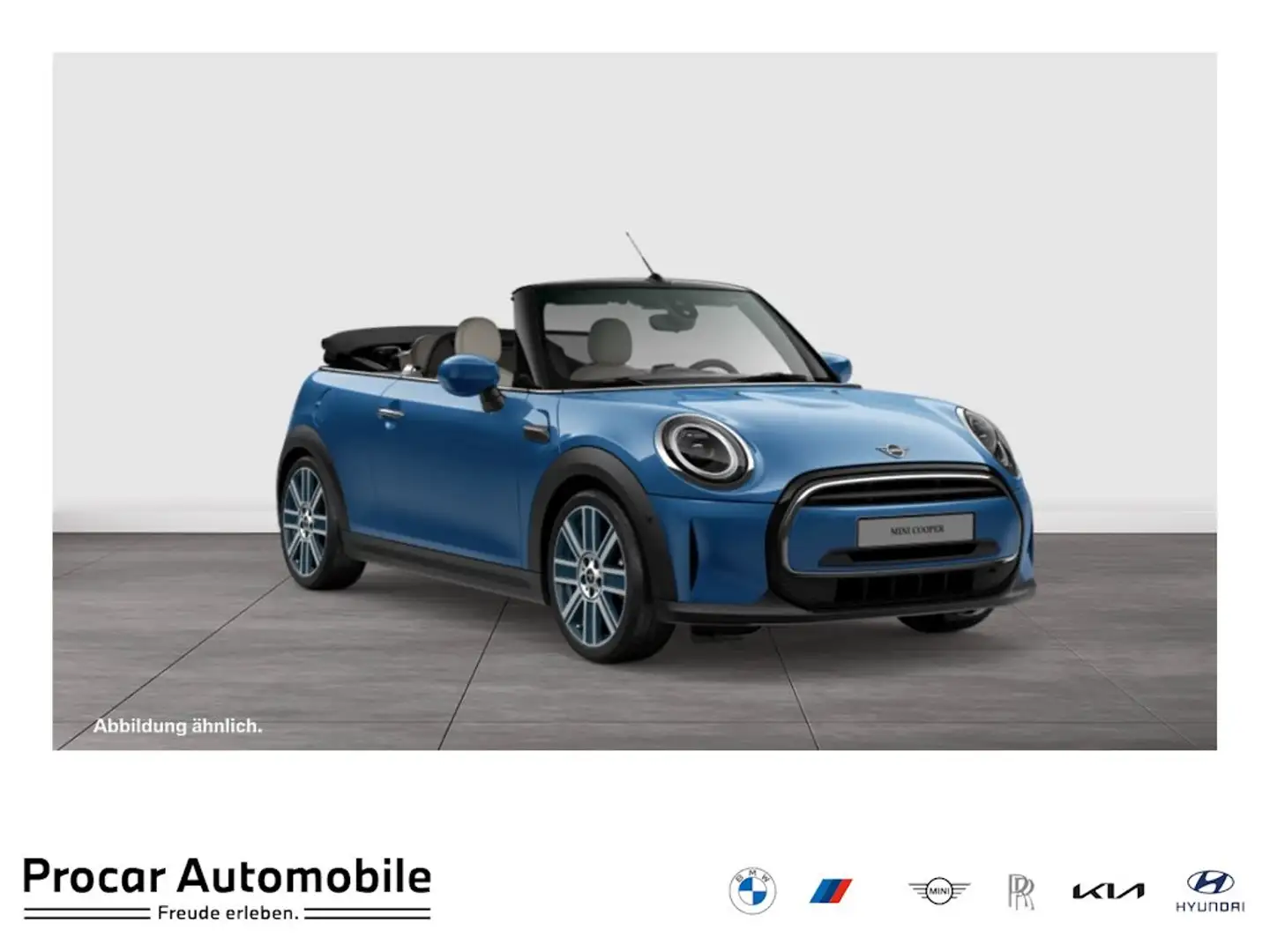MINI Cooper Cabrio Cooper C abrio RFK NAVI LED PDC V+H DAB Klima Blau - 1