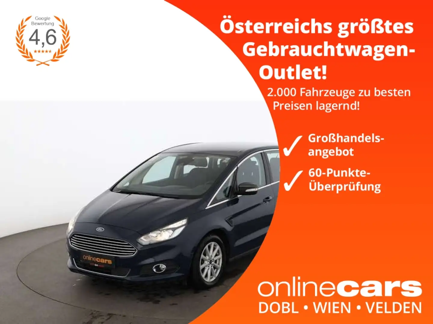 Ford S-Max 2.0 TDCi Titanium Aut NAVI ASSIST SITZHZG Blauw - 1