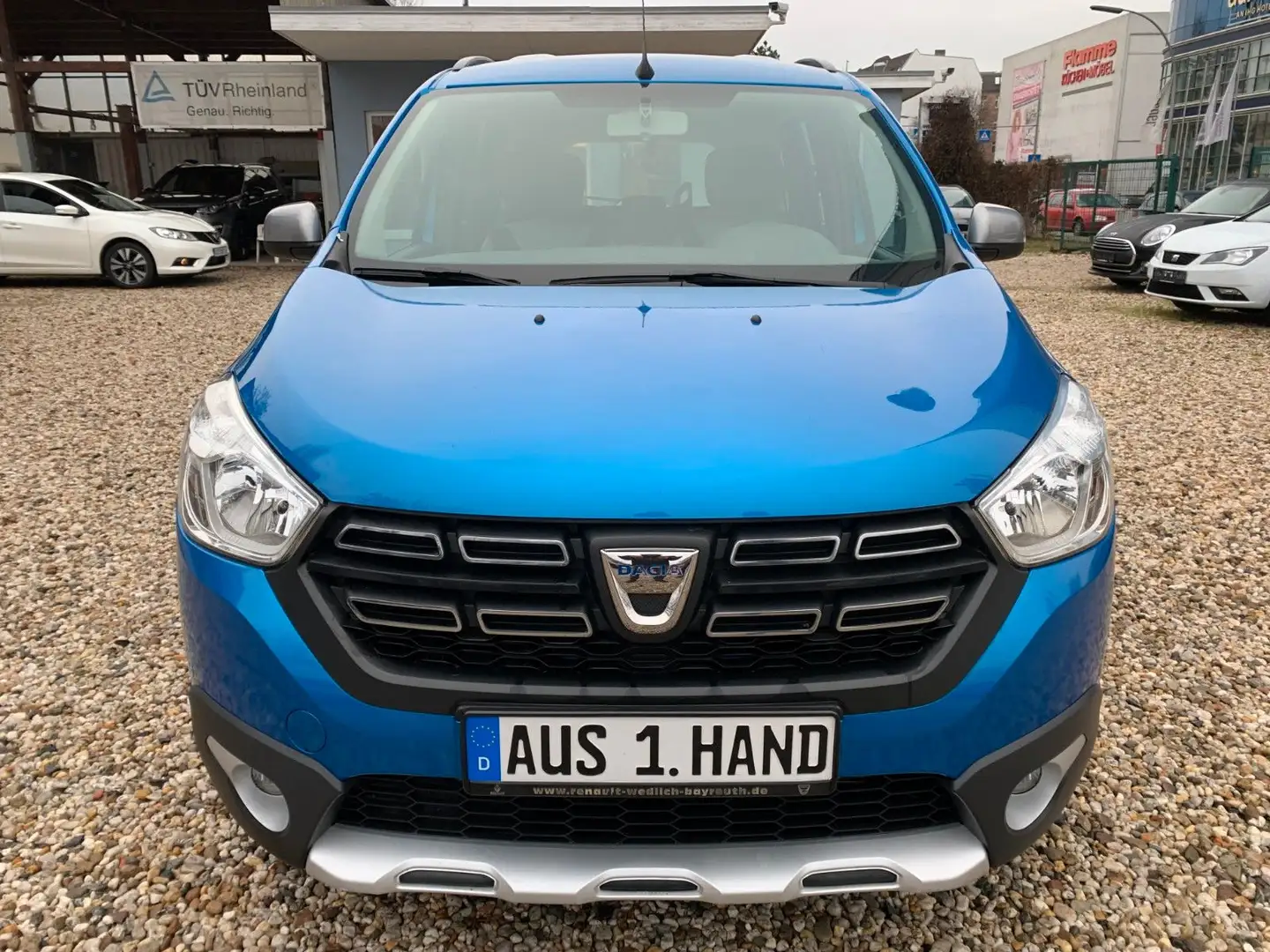 Dacia Lodgy Stepway Plus 1.Hand*Scheckheft*LPG GAS Blau - 2