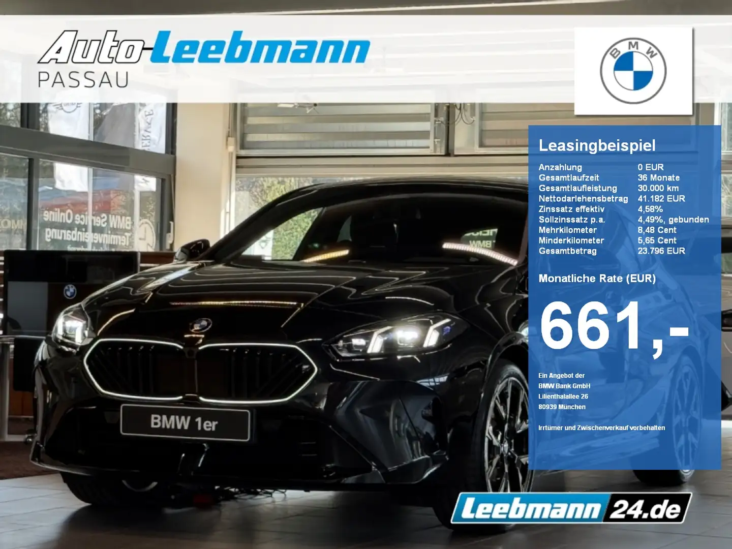 BMW 123 xDrive M-Sportpaket-Pro 19-Zoll/ACC/HUD/360 Czarny - 1