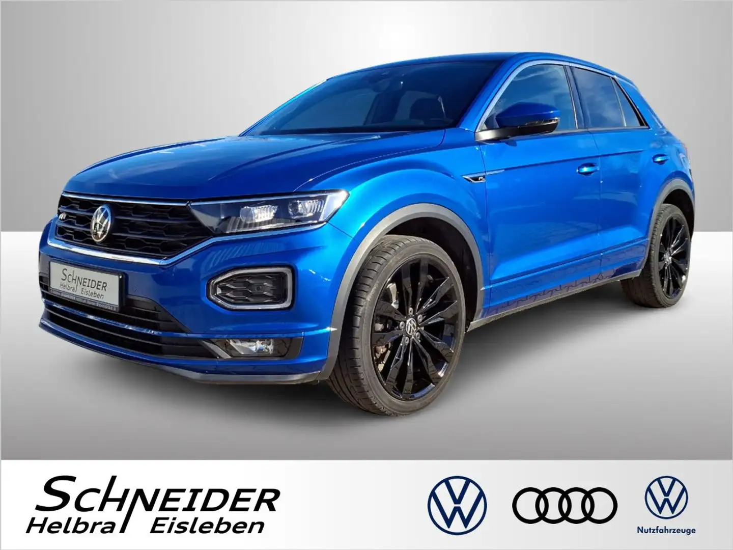 Volkswagen T-Roc 1.5 TSI SPORT R-LINE+LED+ACC+SHZ Bluetooth Blau - 1