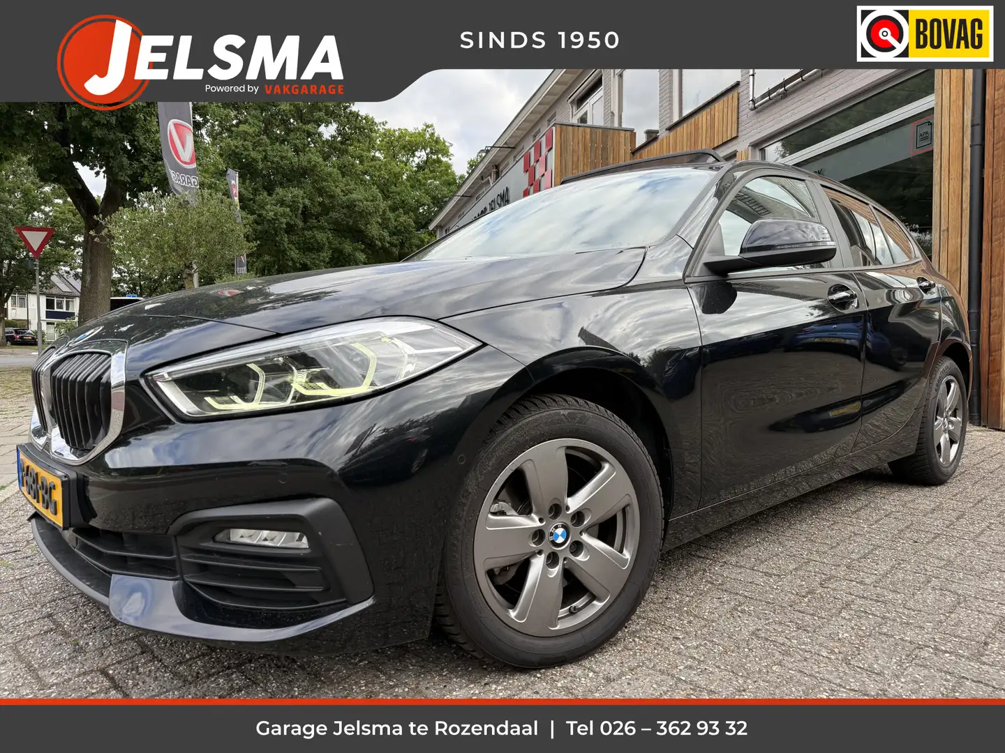 BMW 118 1-serie 118i Aut. 136pk, Panoramadak | Navi+ | Cli Zwart - 1