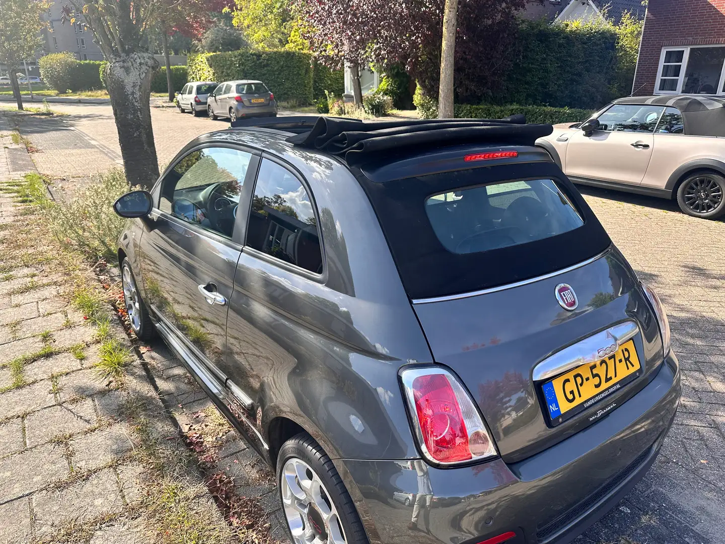 Fiat 500 Cabrio 0.9 TwinAir T 500 S Grijs - 2