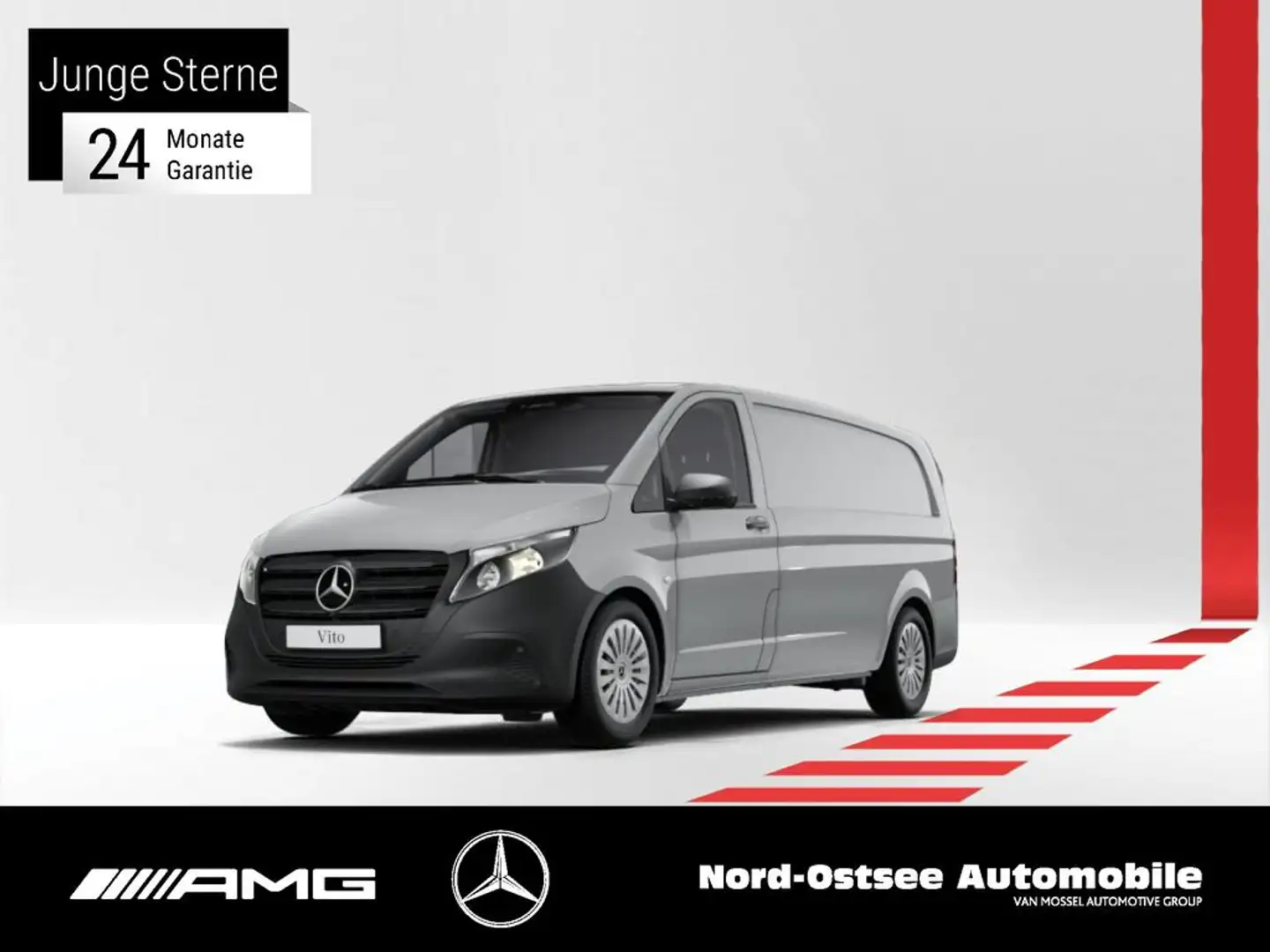 Mercedes-Benz Vito 116 EXTRALANG NEUES MODELL AUTOM AHK KAM Grijs - 1