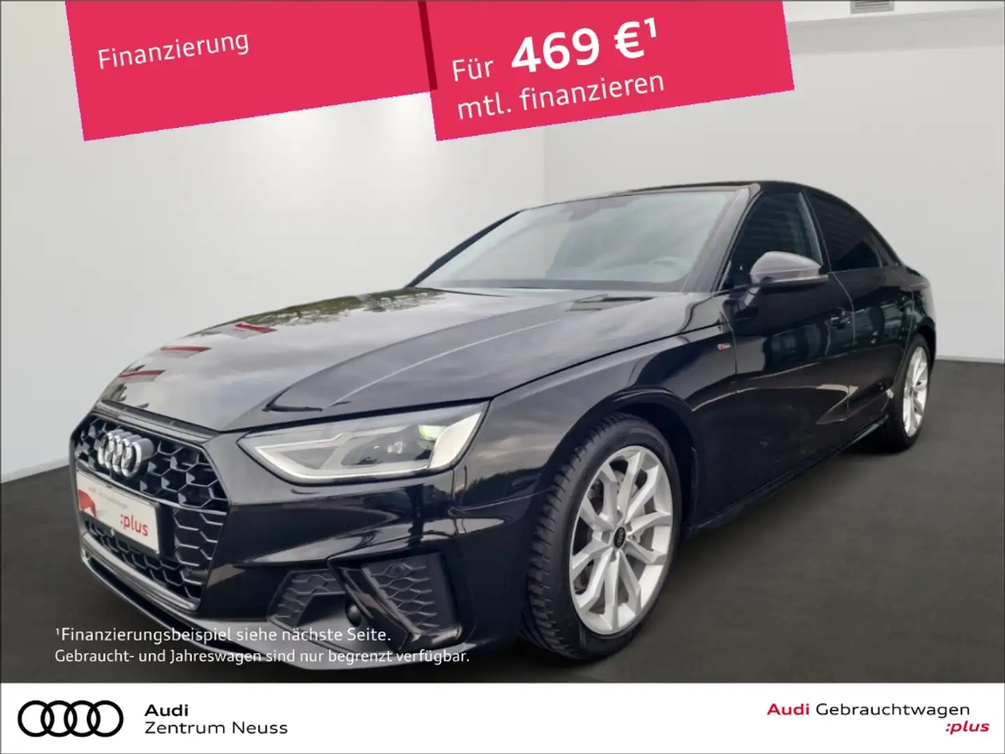 Audi A4 Limousine S line 40 TFSI tronic NAVI KAMERA CARPLA Schwarz - 1
