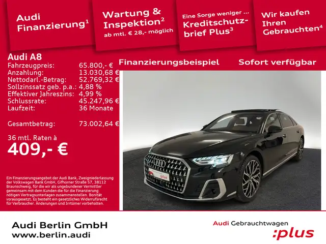 Audi A8 Lang 50 TDI qu.tiptr. STDHZG 360°K PANO AIR