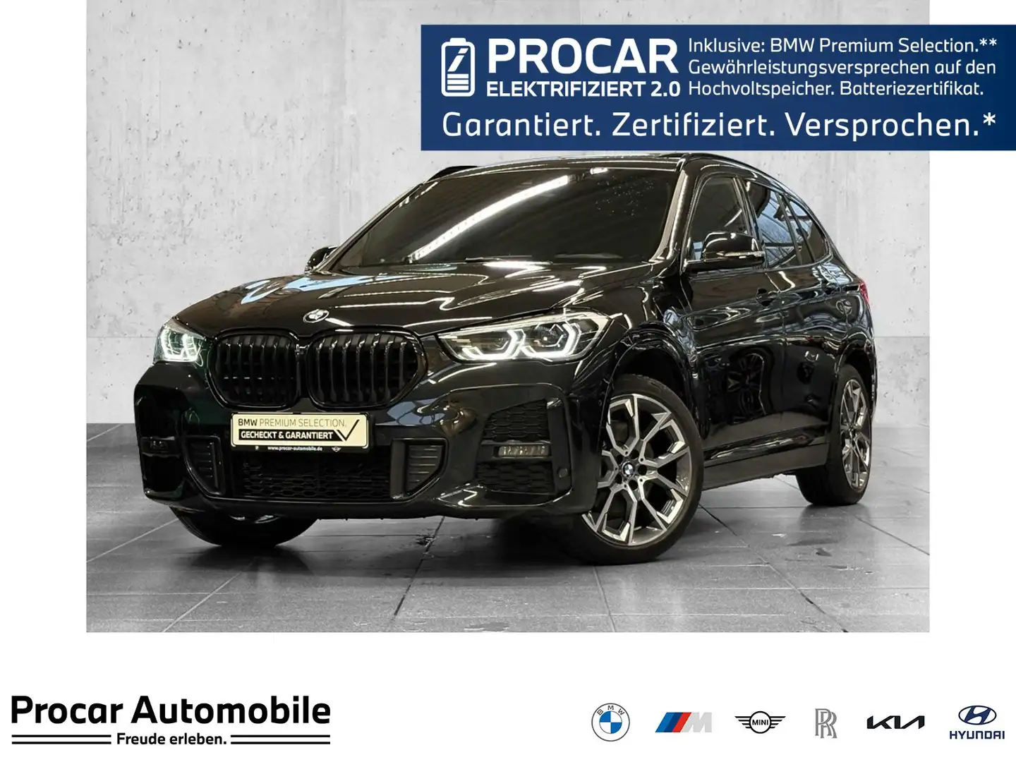 BMW X1 xDrive25e M Sport DA+ PA RFK ACC LED HuD Pano Schwarz - 1