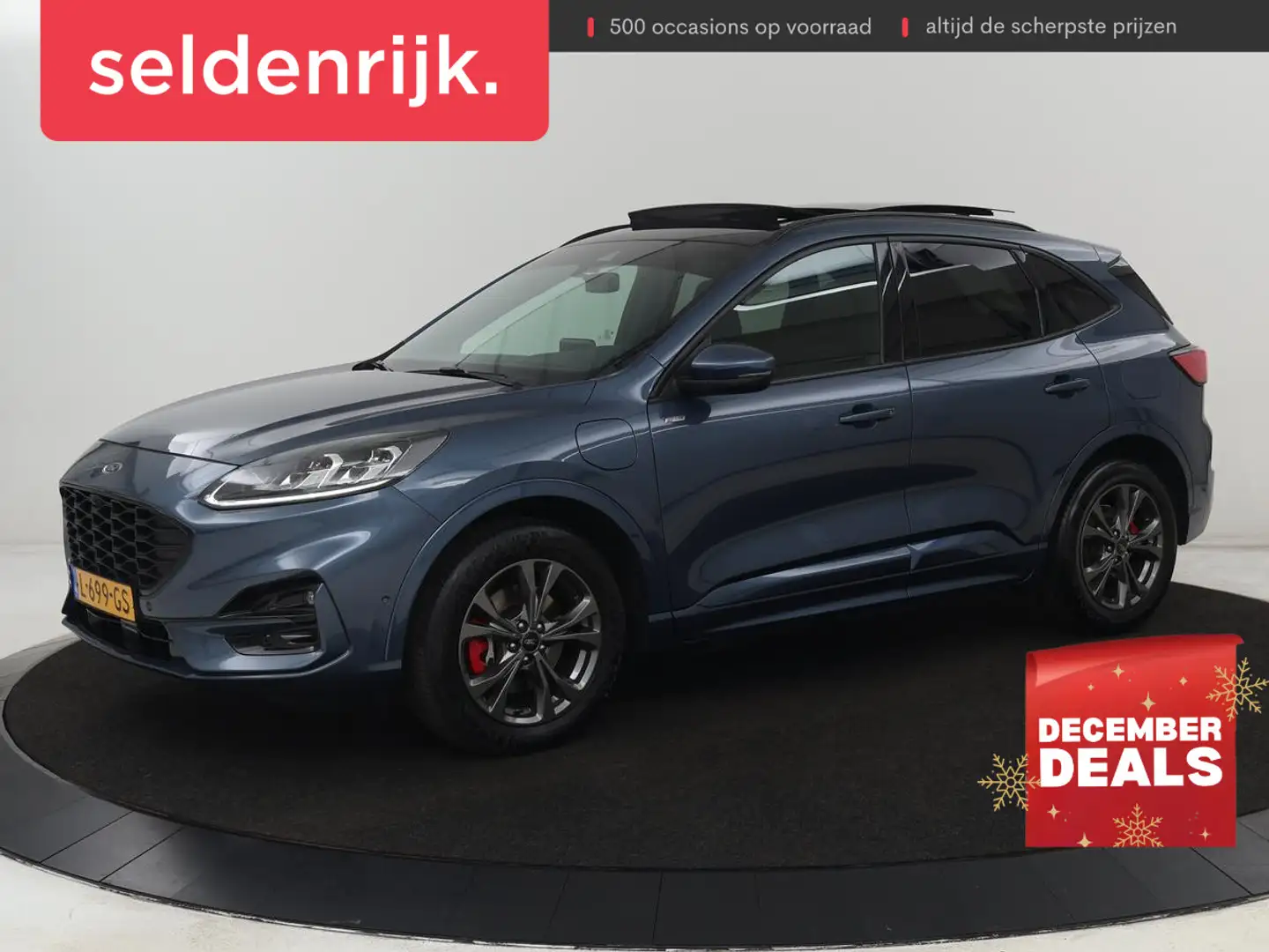 Ford Kuga 2.5 PHEV ST-Line X | Panoramadak | Adaptive cruise Blauw - 1