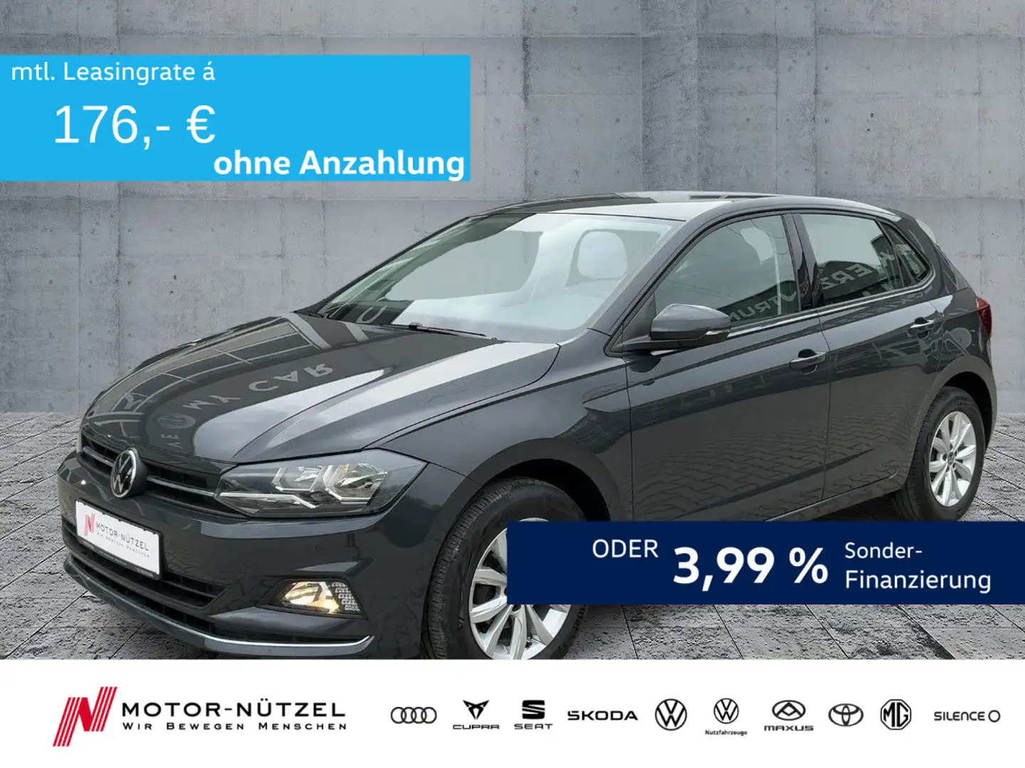Volkswagen Polo 1.0 TSI HIGHLINE KLIMA+SITZHEIZUNG+DAB+ALU Gris - 1