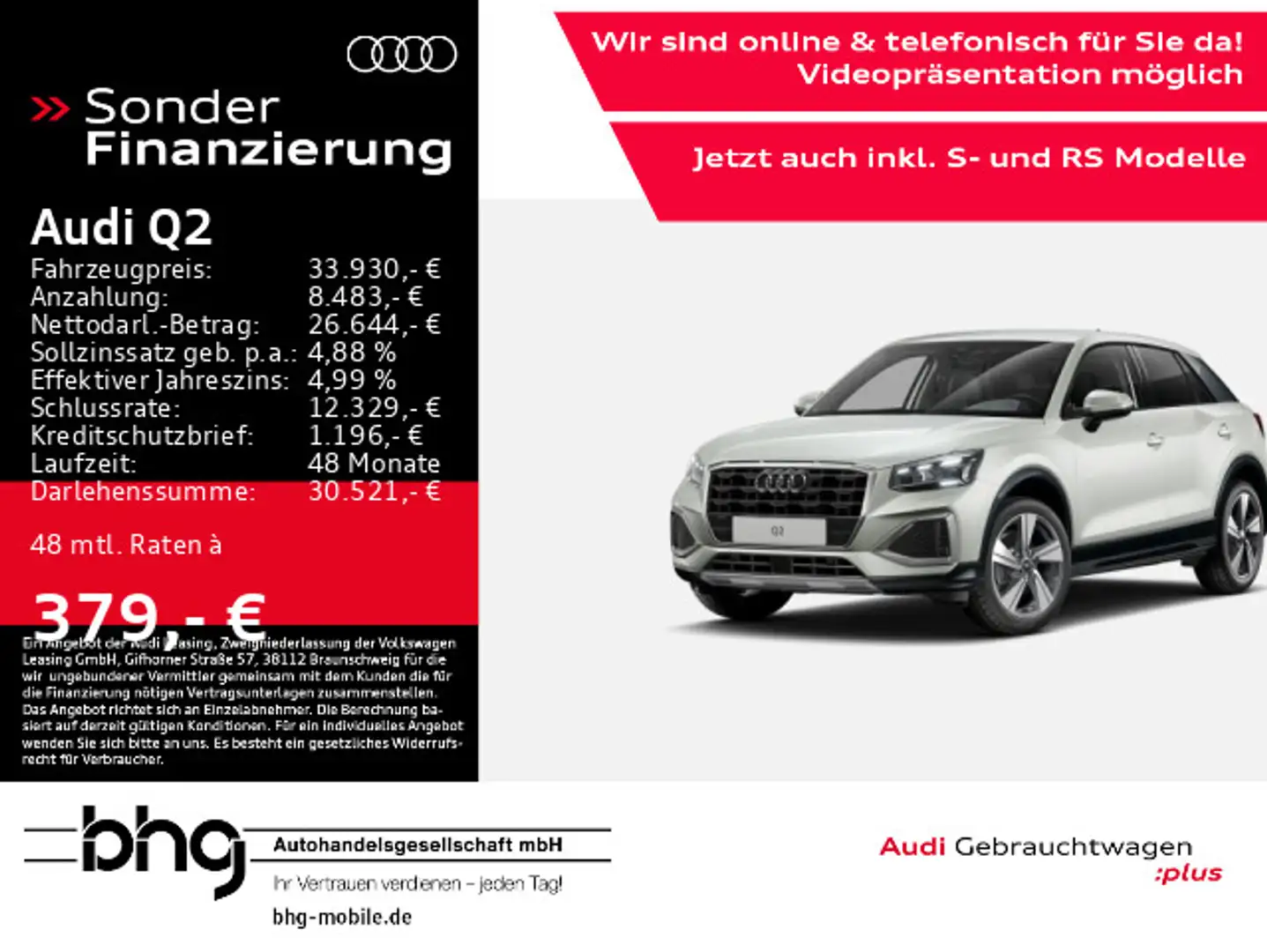 Audi Q2 35 TDI S tronic advanced Silber - 1