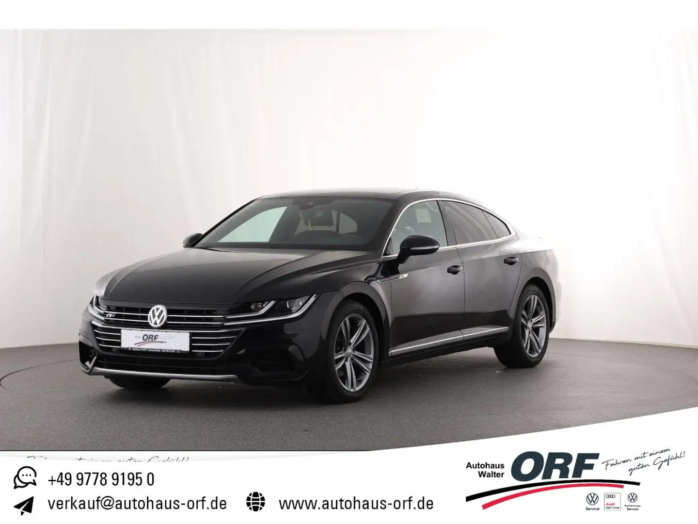 Volkswagen Arteon 2.0 TSI R-Line DSG LED ACC ALARM VIRTUAL Schwarz - 1