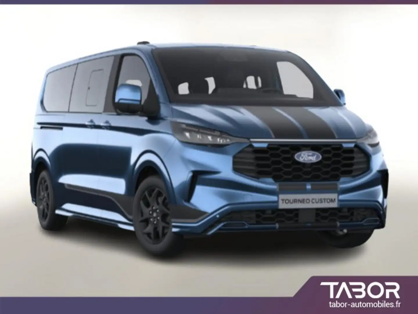 Ford Tourneo Custom Custom 2.0 TDCi 170 Aut Sport L2 Bleu - 1