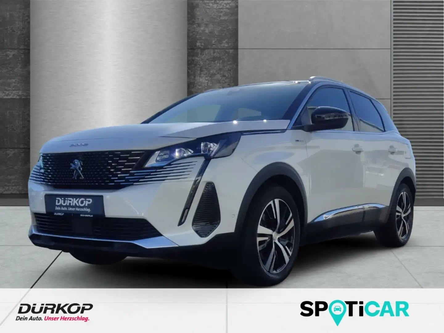 Peugeot 3008 GT Hybrid 225 ,Navi,PDC,LED,Bluetooth,USB,Parklenk Blanc - 1