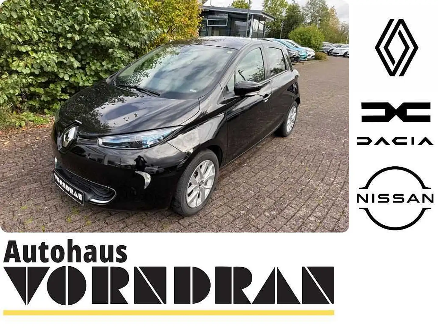 Renault ZOE LIMITED R110 ZE40 SHZ, PDC+Kamera, Batteriemiete Schwarz - 1