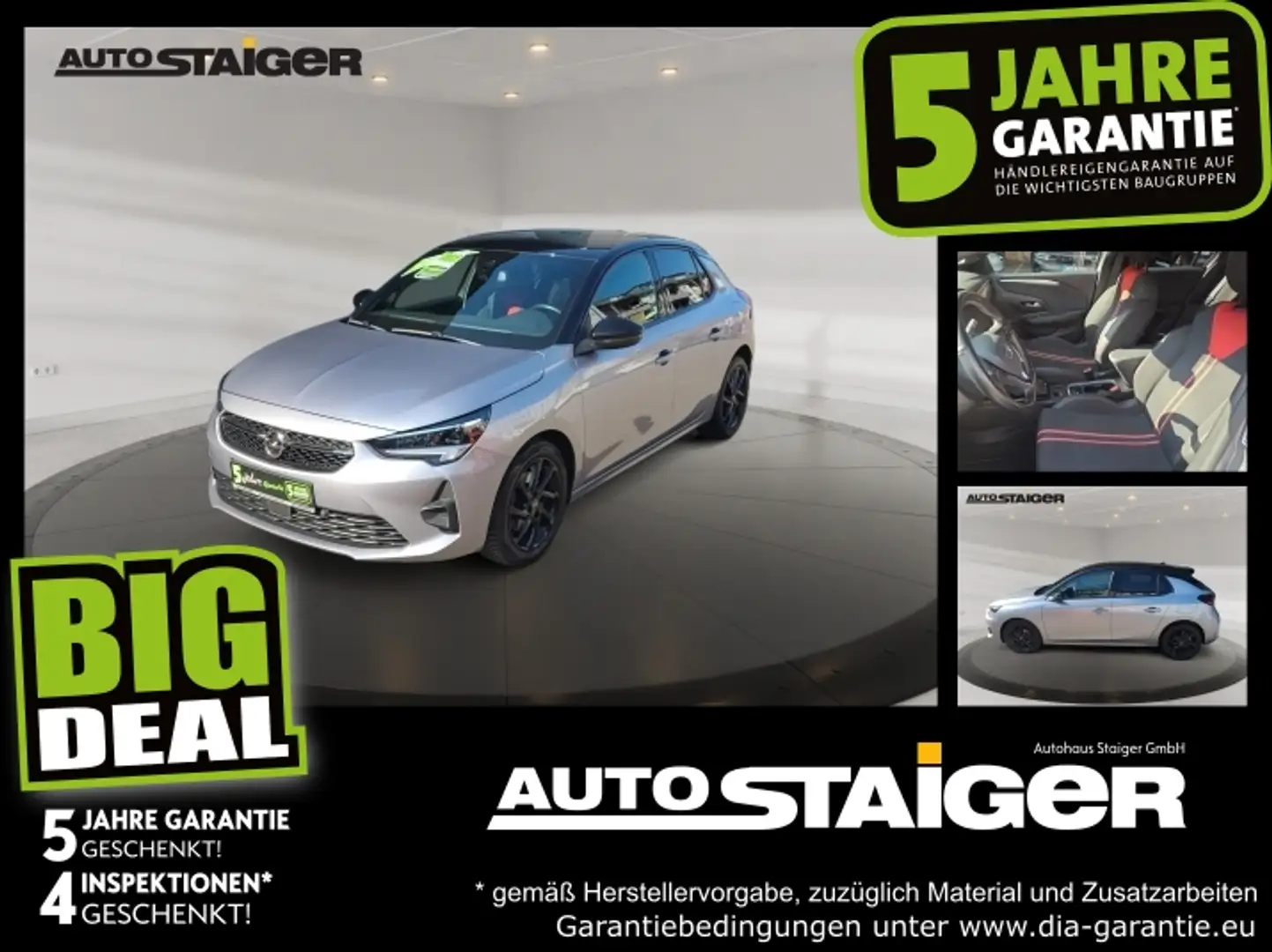 Opel Corsa F 1.2 Turbo LED+Navi+SHZ+Winterp.+Kam.+LM Grau - 1