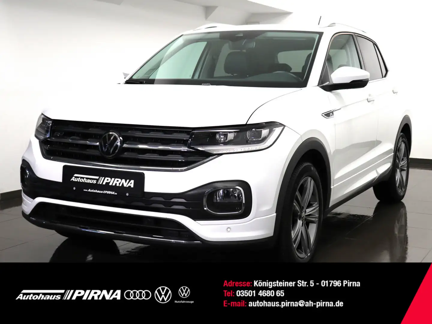 Volkswagen T-Cross 1.0 TSI Style R-Line Ext. NAVI LED Blanc - 1