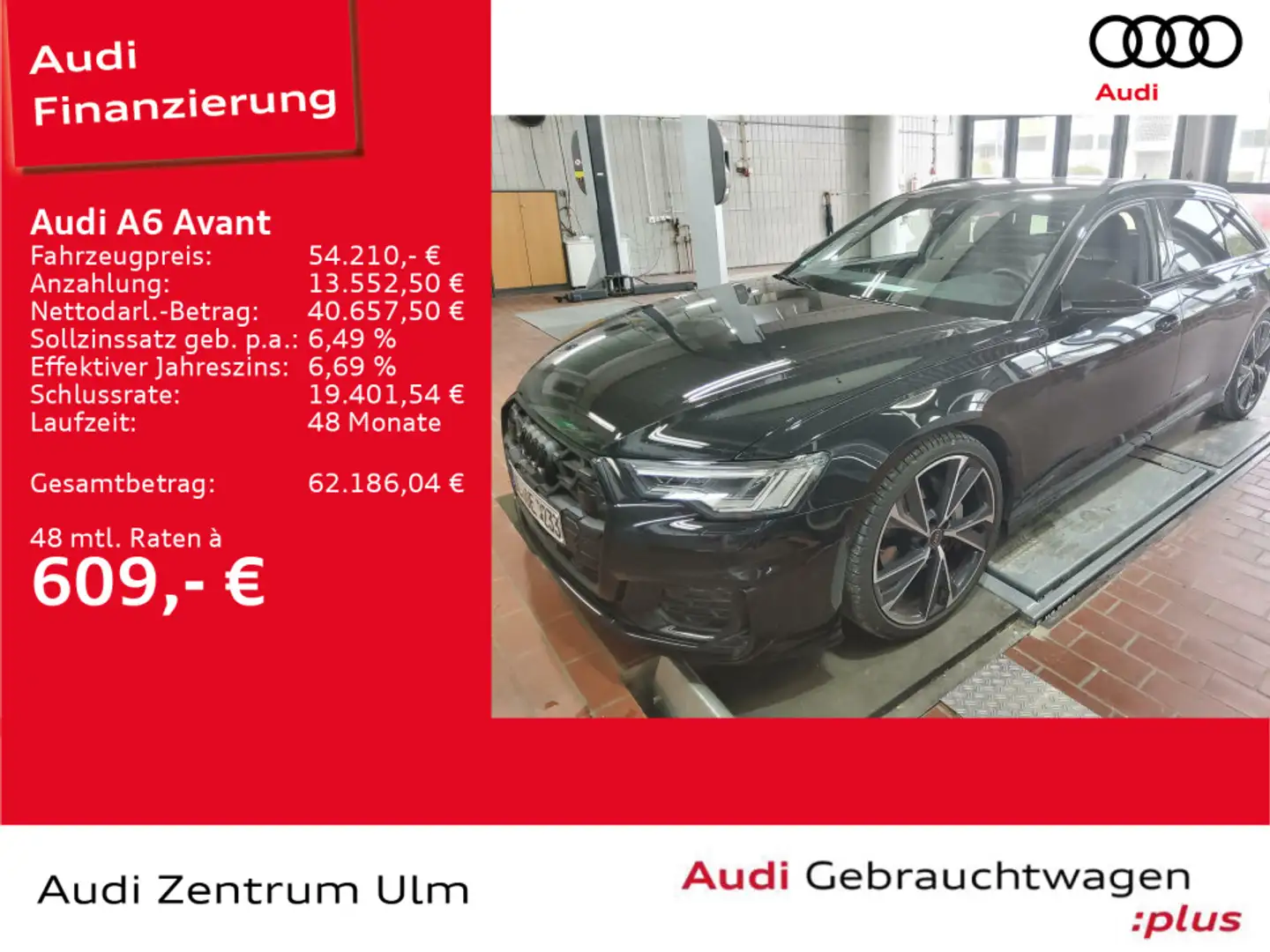 Audi A6 S line 50 TDI qu 21 ACC AHK MATRIX RFK Schwarz - 1