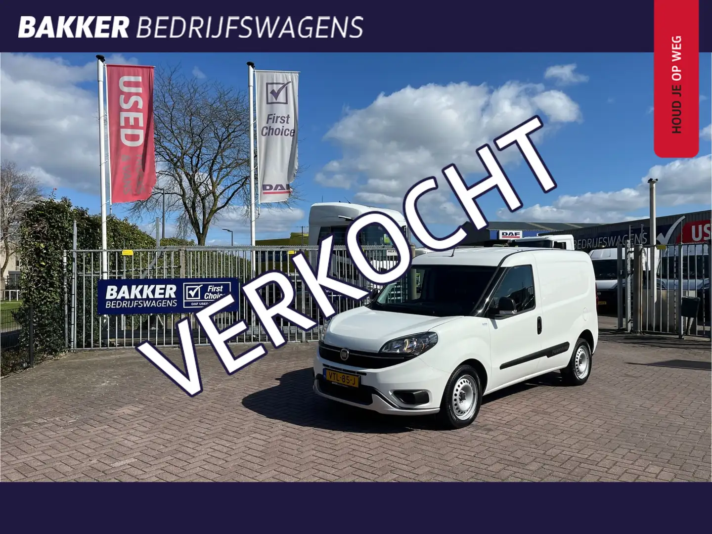 Fiat Doblo Cargo 1.6 MJ 105 pk L1H1 S Trekking betimmering Blanc - 1