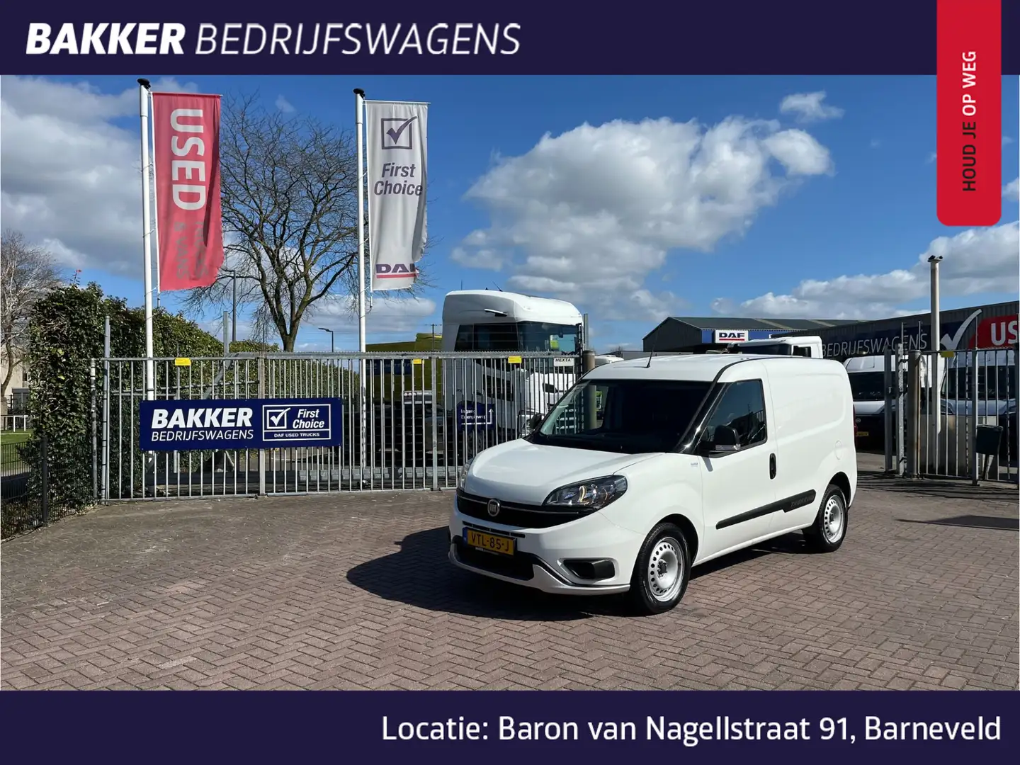 Fiat Doblo Cargo 1.6 MJ 105 pk L1H1 S Trekking betimmering Weiß - 1