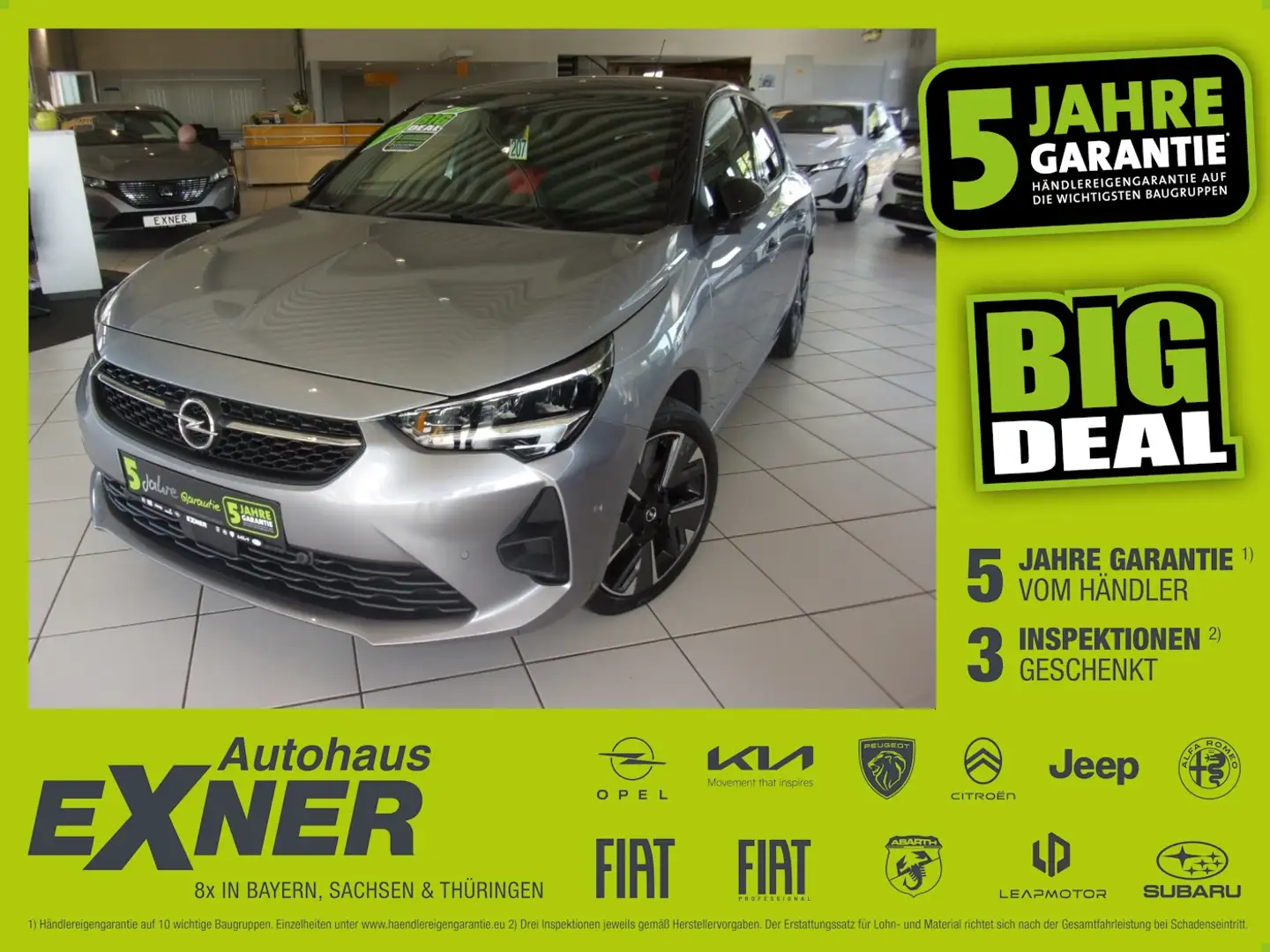Opel Corsa-e GS LINE - 50 kWh *11kW On-Board-Charger Argintiu - 1