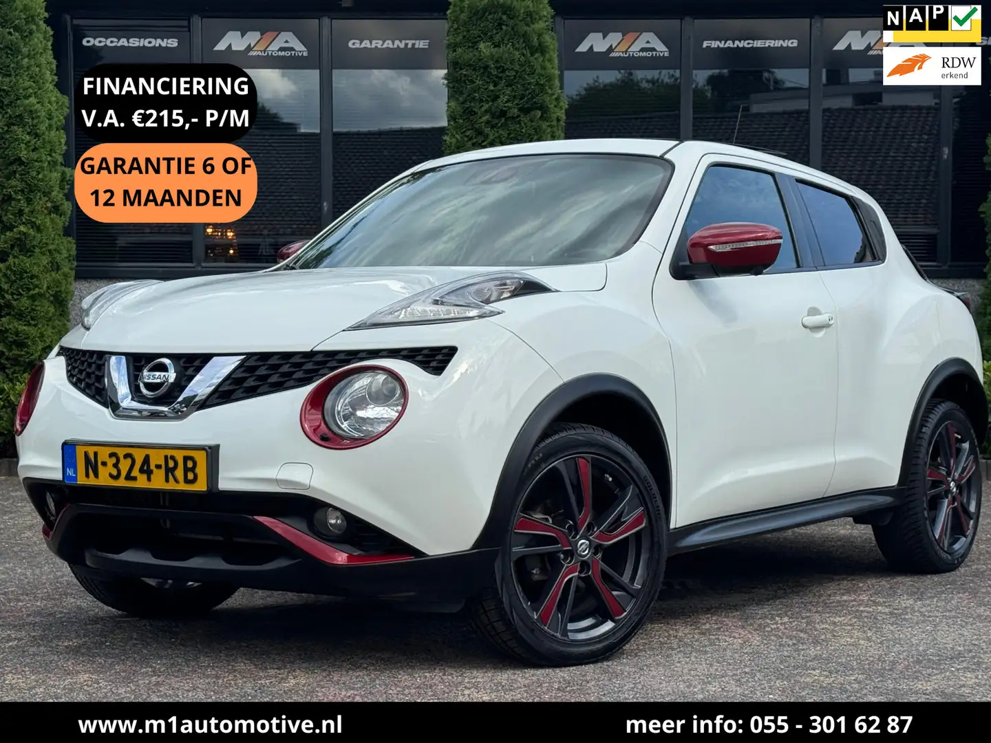 Nissan Juke 1.2 DIG-T S/S Tekna | PANO | LEDER | 1E EIG Blanc - 1