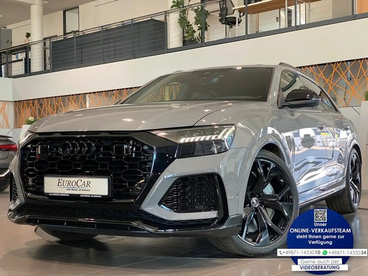 Audi RS Q8 DynamikPlus Pano Sbel B&O HUD AHK RS-Abgas Gris - 1
