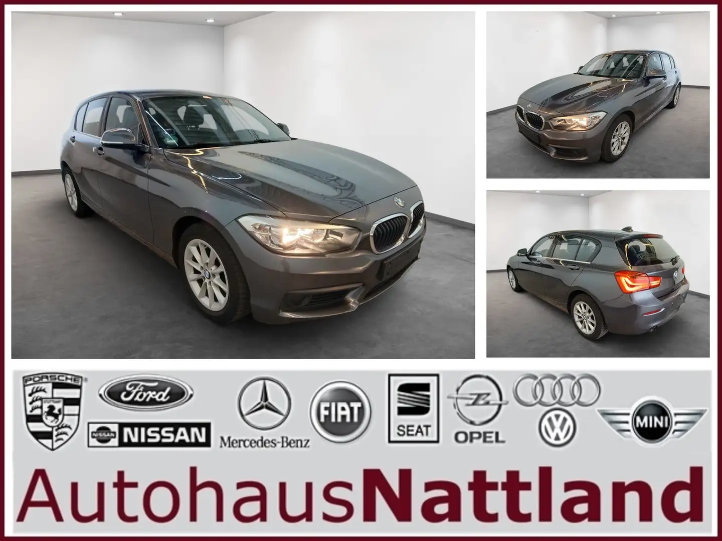BMW 118 118i Lim. 5-trg PDC Klimaautomatik 2.Hand Grau - 1