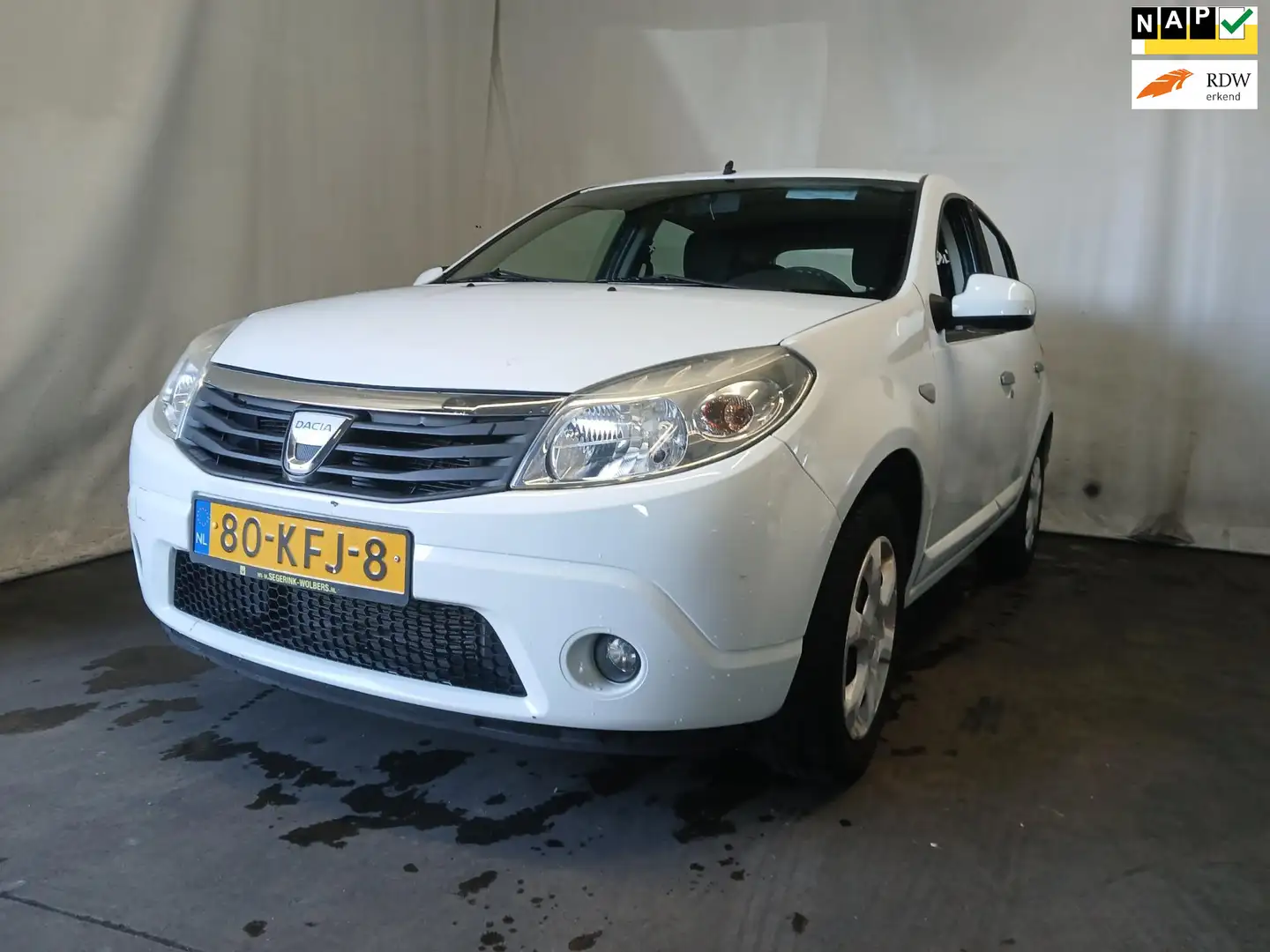 Dacia Sandero 1.2 Lauréate - Airco - Rechter Zijschade Wit - 1
