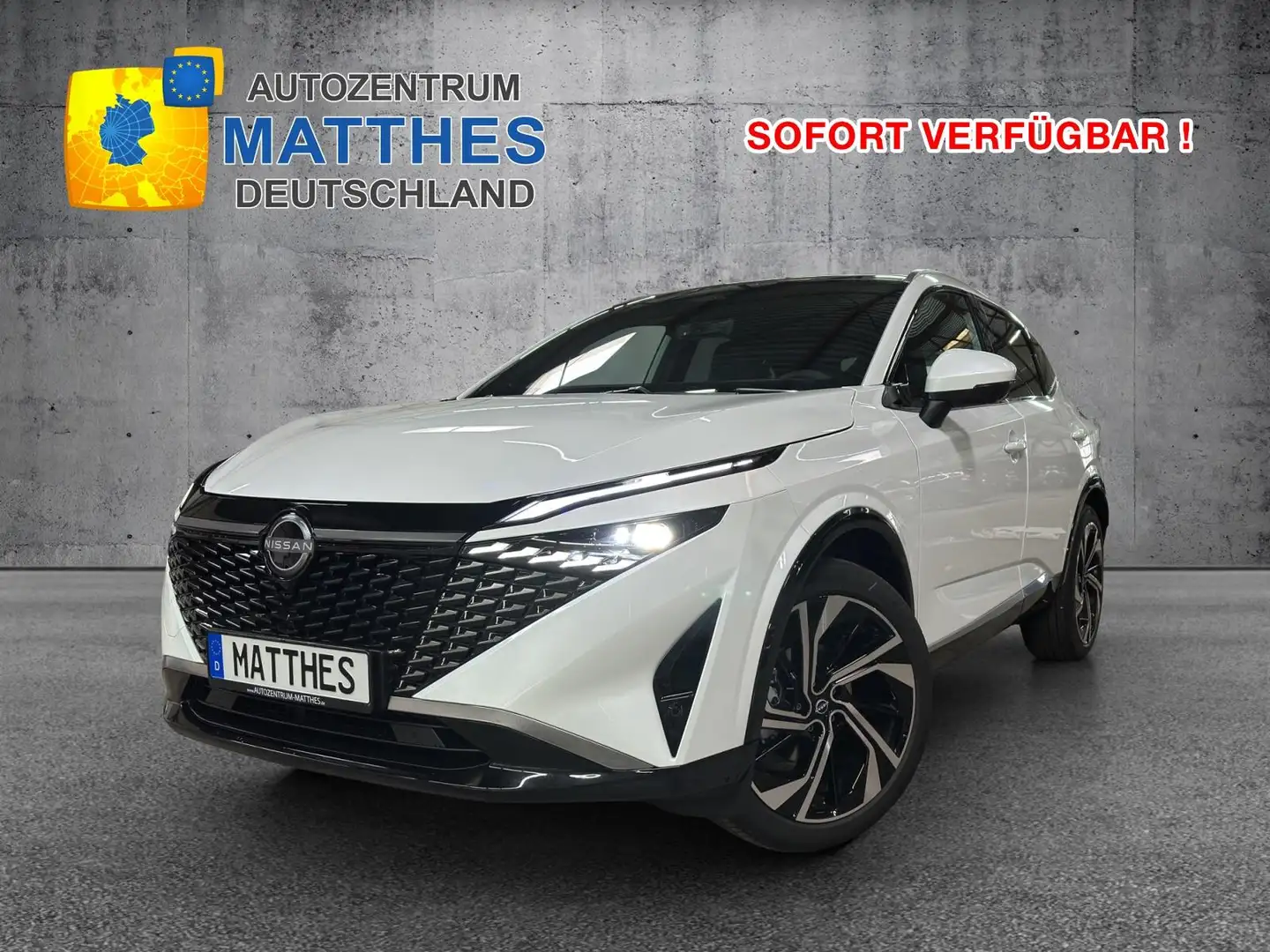 Nissan Qashqai Tekna 4x4 MJ25 SOFORT! Leder E-Heck NAVI Pano W... Weiß - 1