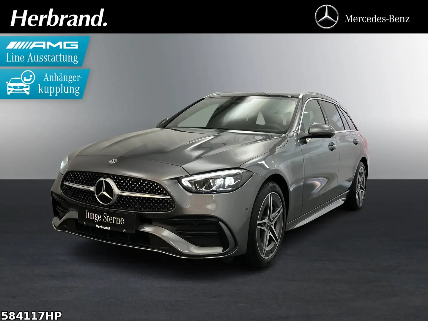 Mercedes-Benz C 300 e T AMG  AHK Panorama Memory-P Lenkradhzg. Grau - 1