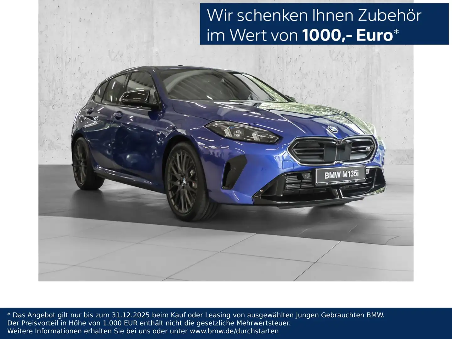 BMW 135 M135 xDrive M Sport HUD ACC RFK NAVI LED DAB LM Blau - 1