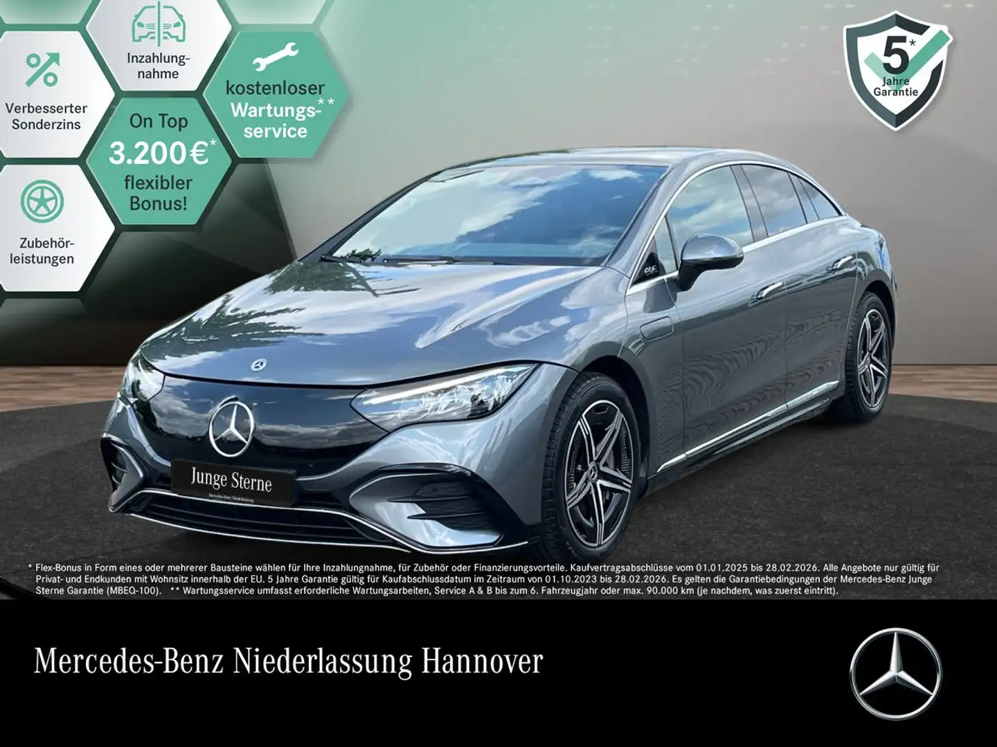 Mercedes-Benz EQE 350 4MATIC AMG WideScreen Pano Distr. LED PTS Grau - 1