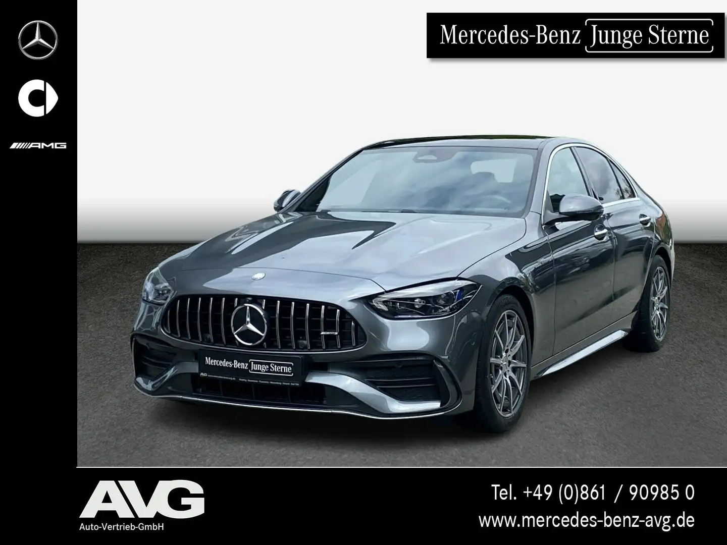 Mercedes-Benz C 43 AMG C 43 4M Lim Pano Keyless Burmester HuD Memory Navi Grau - 1