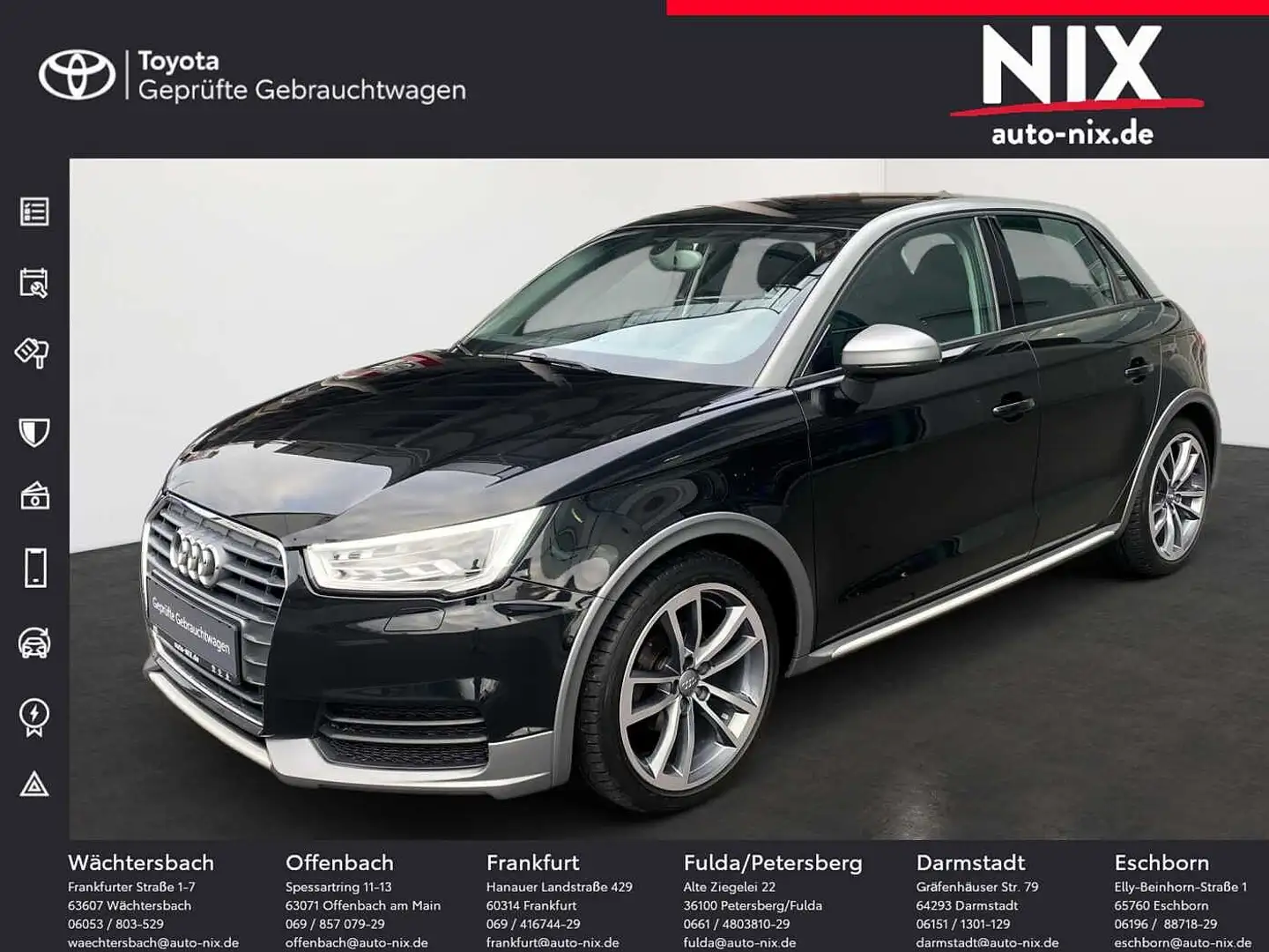 Audi A1 Sportback 1.0 TFSI basis ultra EPH Schwarz - 1