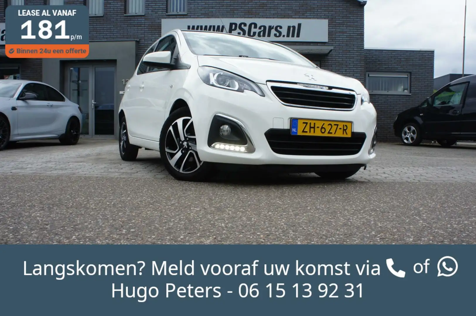 Peugeot 108 1.0 e-VTi 72pk Automaat Clima|Camera|CarPlay|Velge Blanc - 1