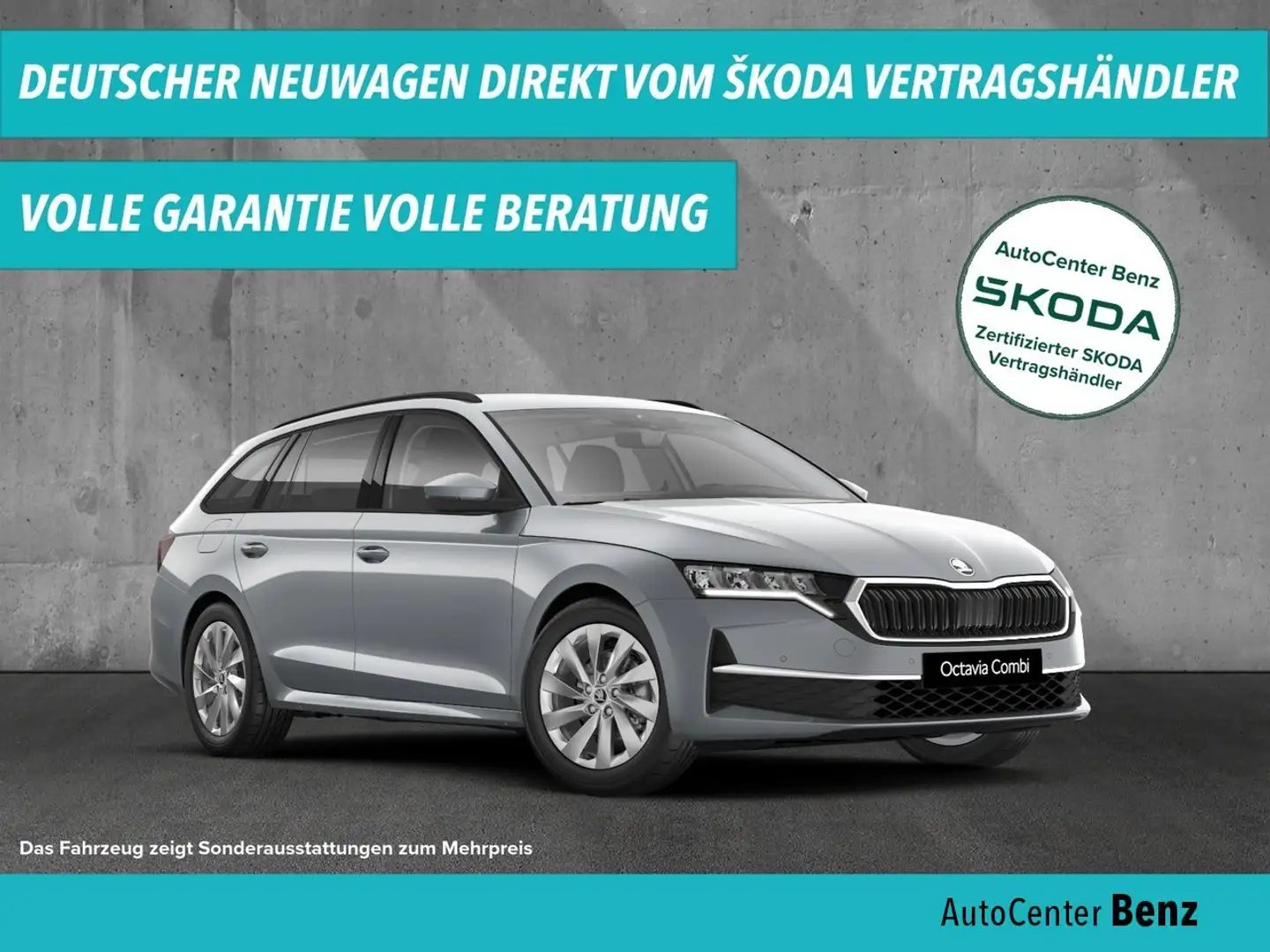 Skoda Octavia Combi 1.5 TSI Selection *LED*VC*DAB+*PDC Klima Silber - 1