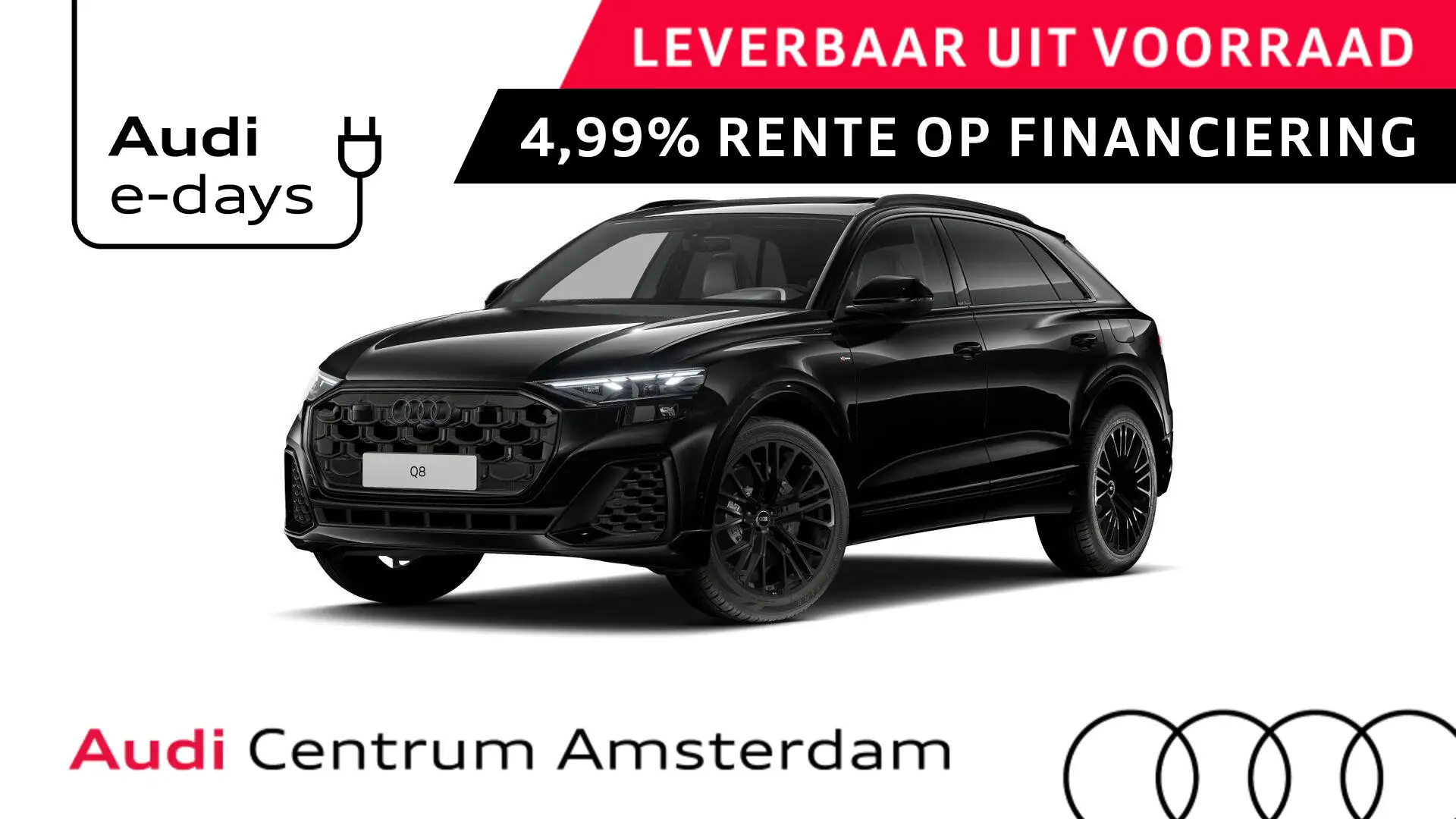 Audi Q8 55 TFSI e quattro Pro Line S 394pk | Panoramadak | Zwart - 1