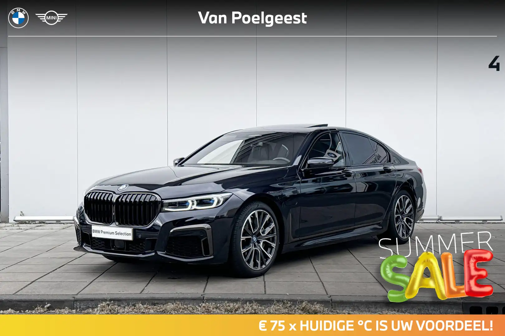 BMW 745 7 Serie 745e High Executive M-Sport / CoPilot / Pa Černá - 1