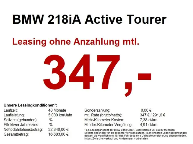 BMW 218 iA Active Tourer M Sport PGD.LED.DriveAss.SHZ