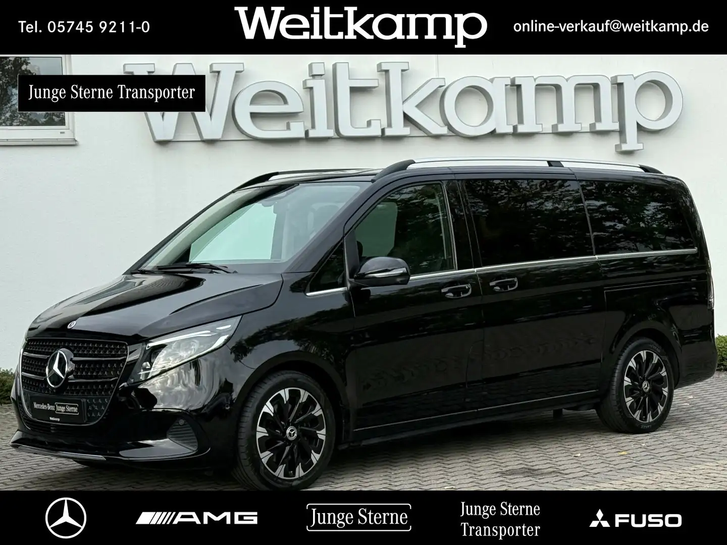 Mercedes-Benz V 300 V 300 d AVANTGARDE Lang AHK+360°+EL. TÜR+DISTR.+ Noir - 1