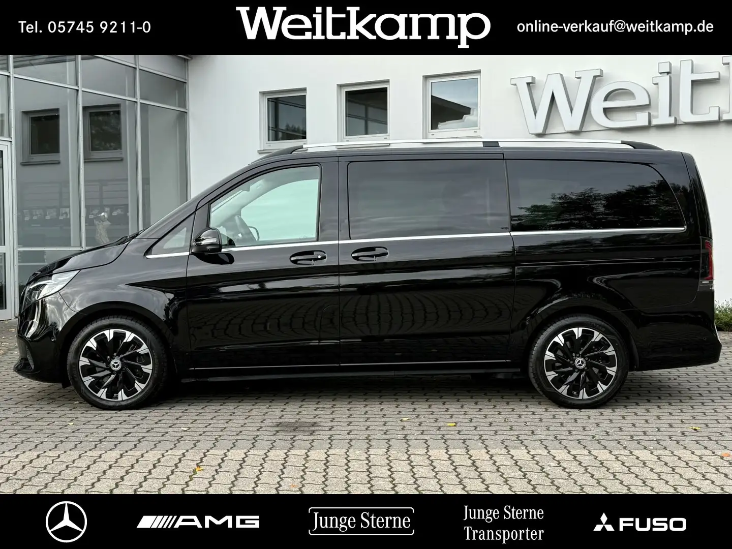 Mercedes-Benz V 300 V 300 d AVANTGARDE Lang AHK+360°+EL. TÜR+DISTR.+ Noir - 2