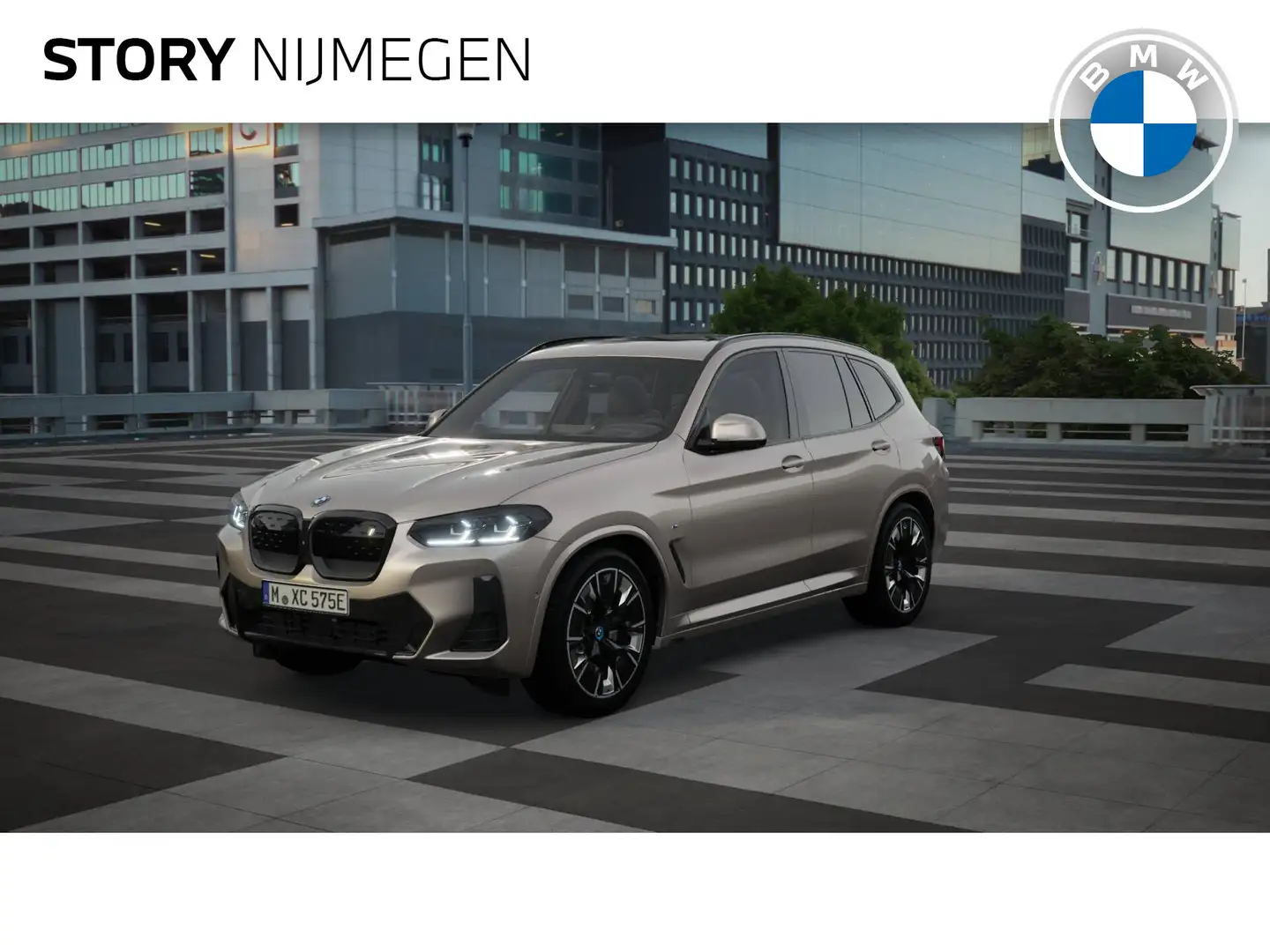 BMW iX3 High Executive 80 kWh / Trekhaak / Sportstoelen / Srebrny - 1