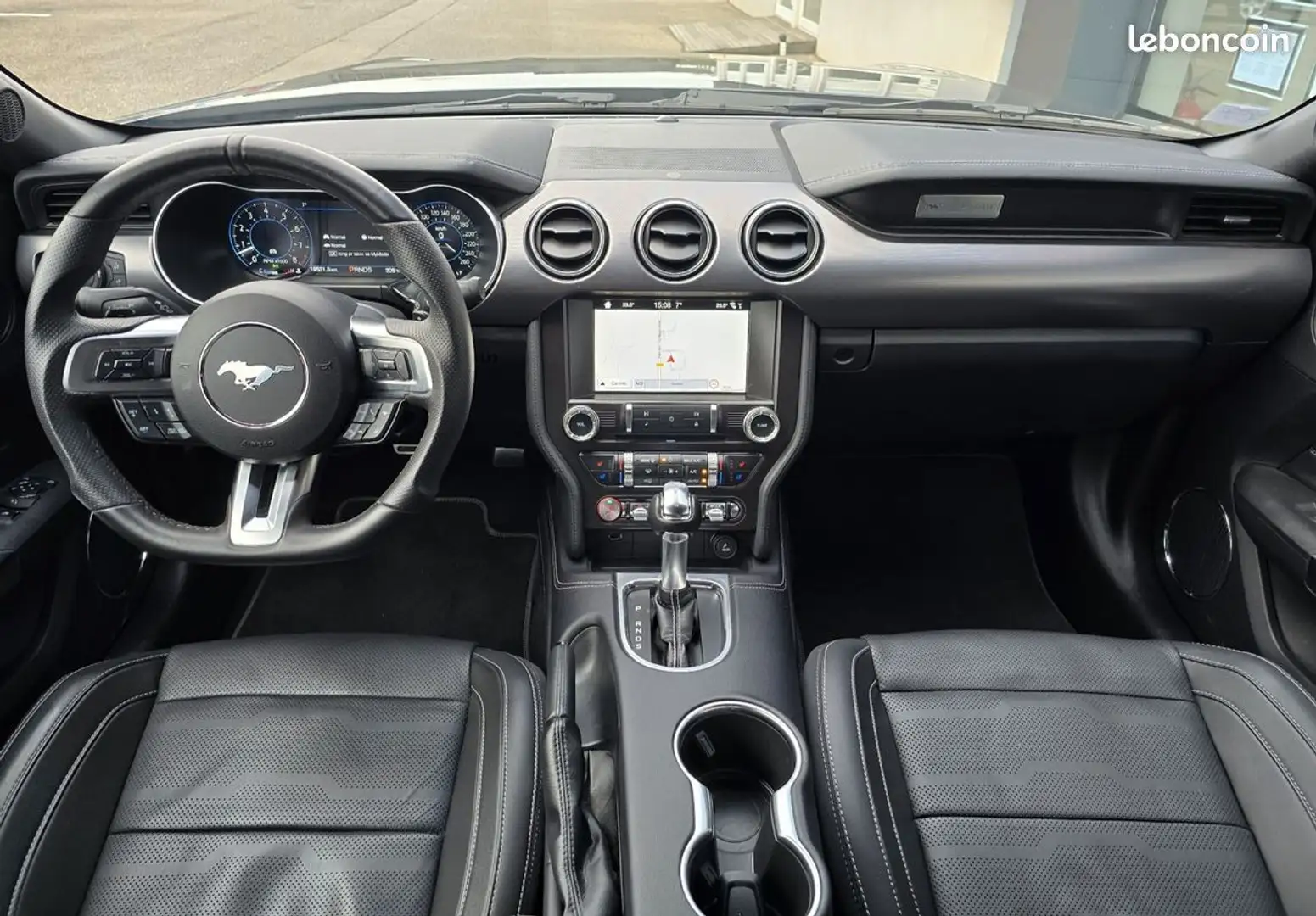 Ford Mustang gt fastback 5.0 v8 450ch immat fr-b.o-cuir Gris - 2